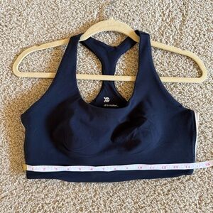 All in Motion Women's Black w/tan & white sides Sports Bra XL